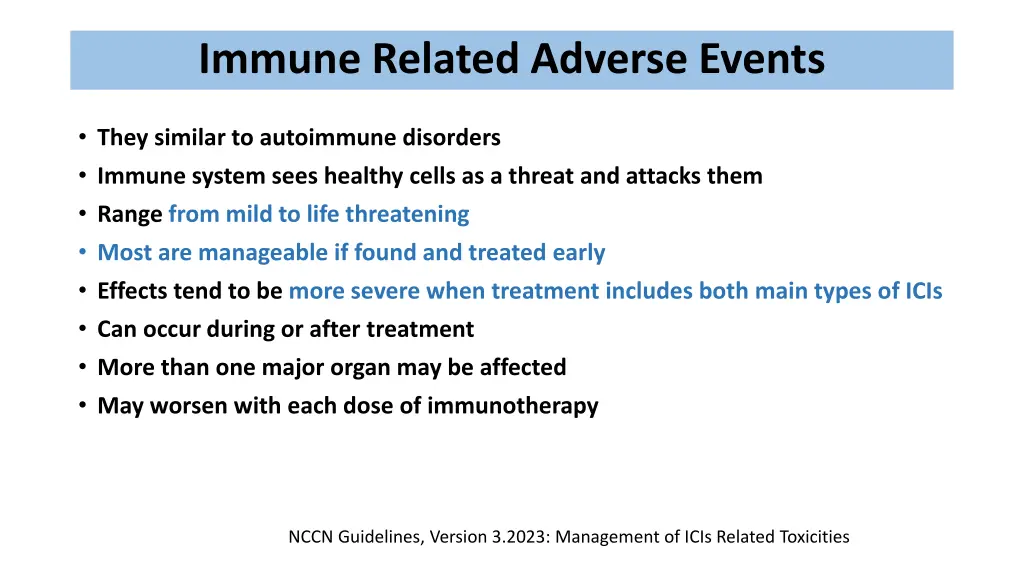 immune related adverse events 1