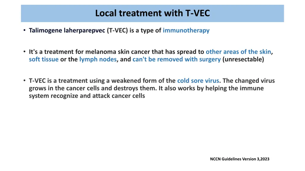 local treatment with t vec