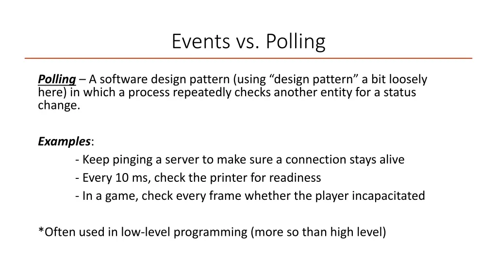 events vs polling 1