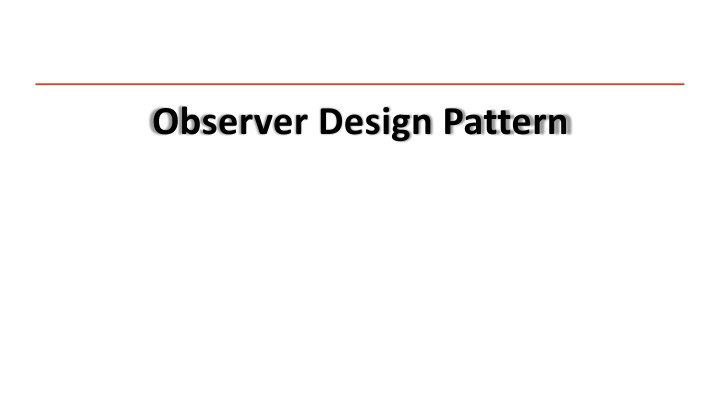 observer design pattern