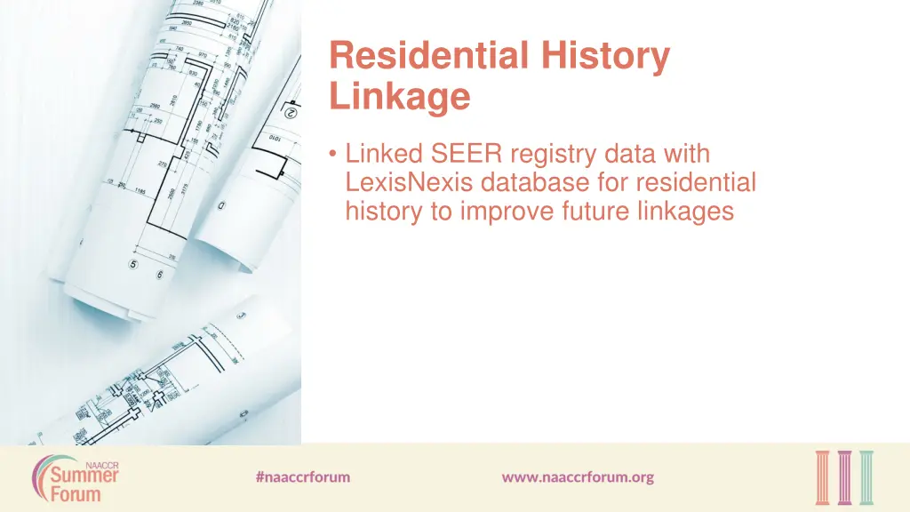 residential history linkage