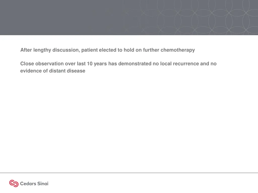 after lengthy discussion patient elected to hold