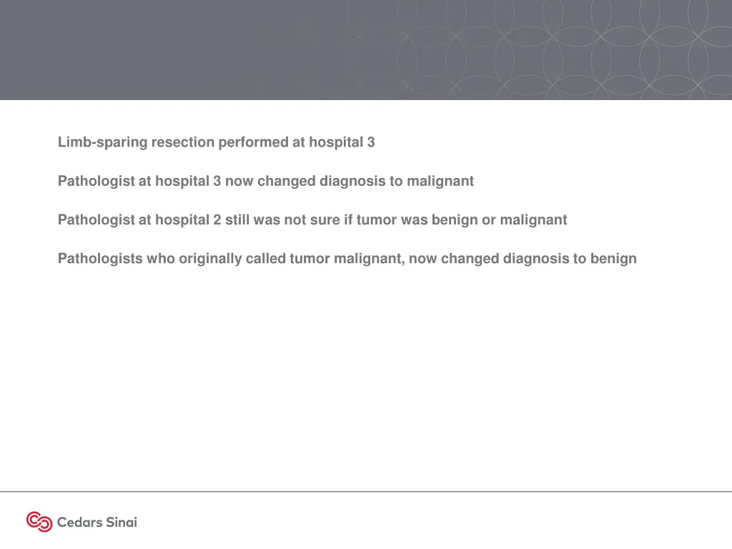 limb sparing resection performed at hospital 3