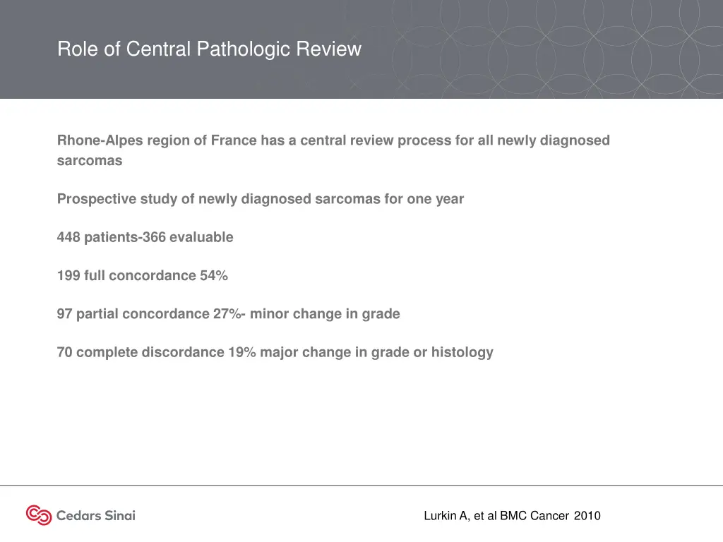 role of central pathologic review