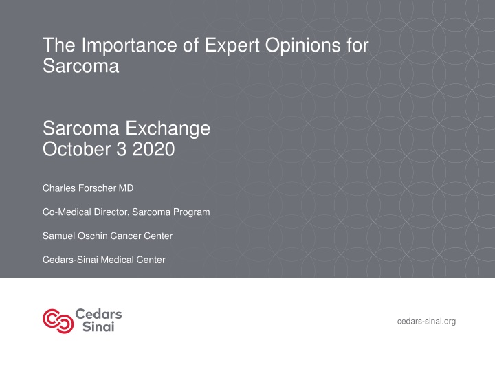 the importance of expert opinions for sarcoma