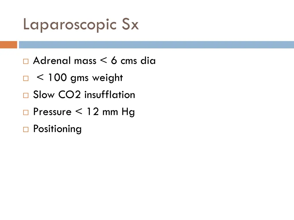 laparoscopic sx