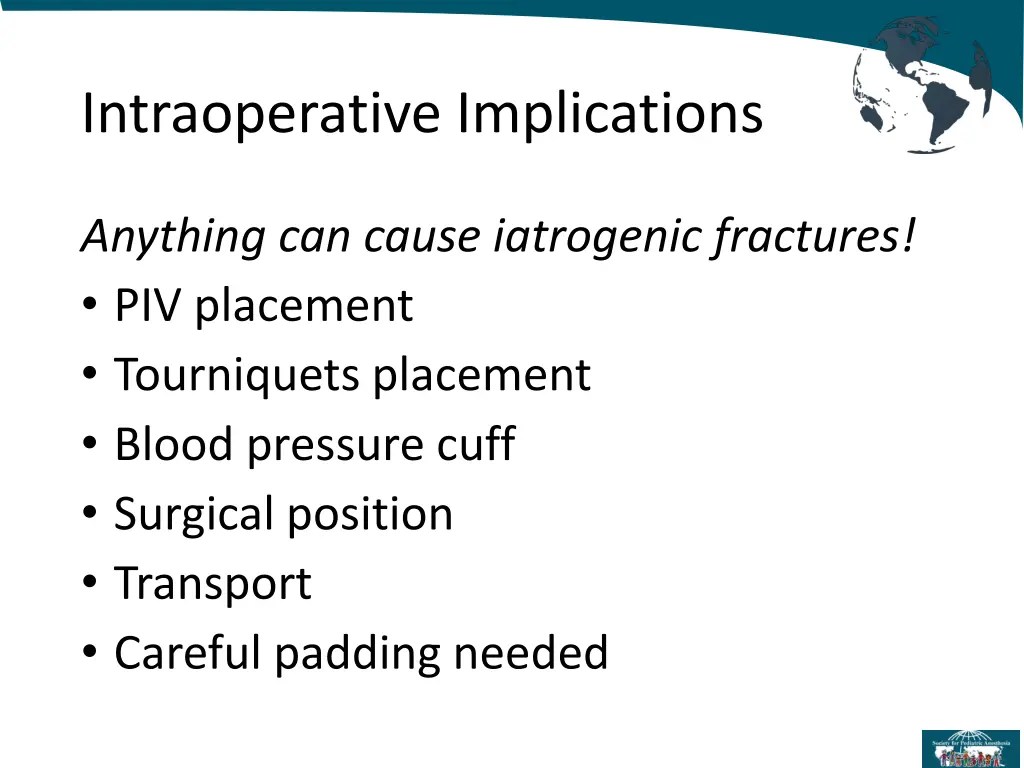 intraoperative implications