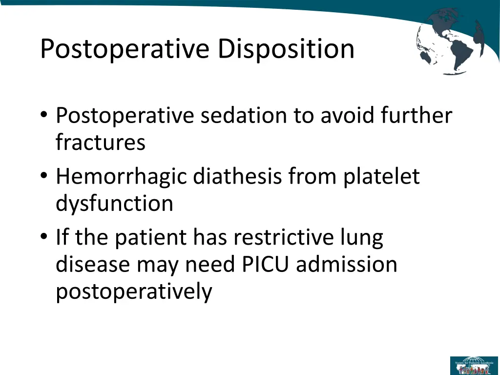 postoperative disposition