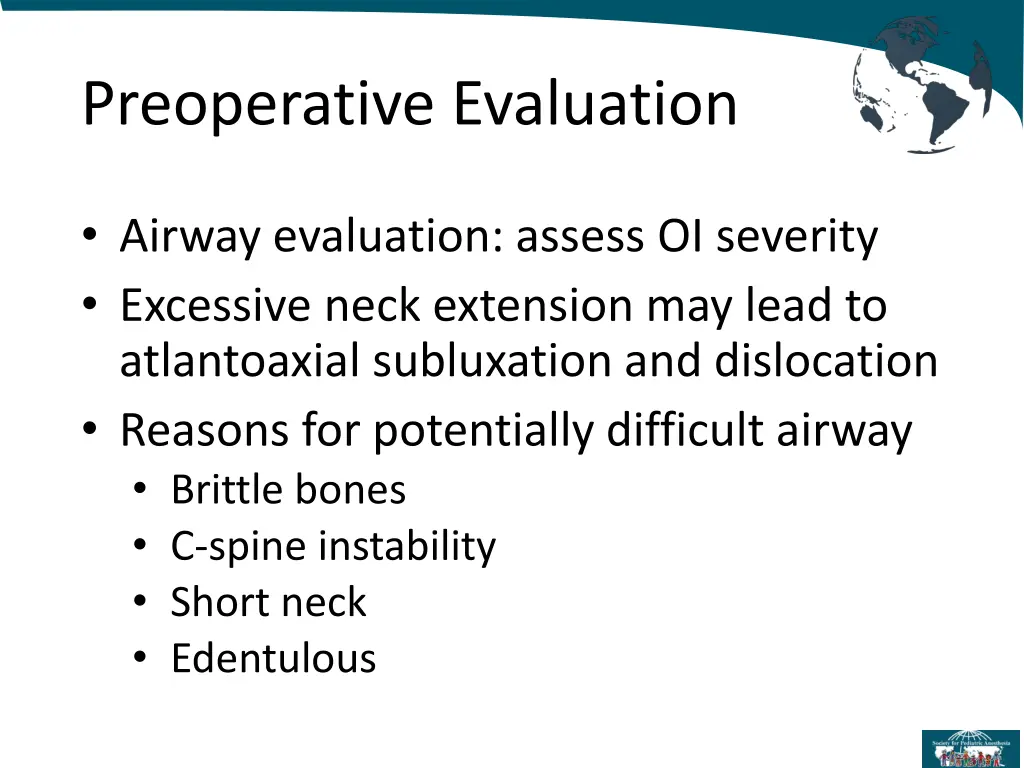 preoperative evaluation