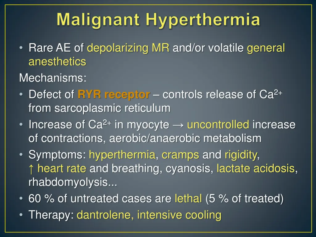 malignant hyperthermia