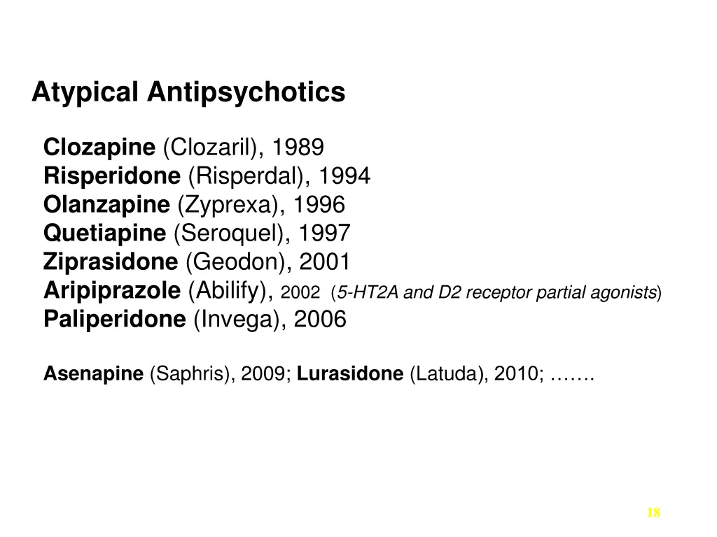 atypical antipsychotics 1