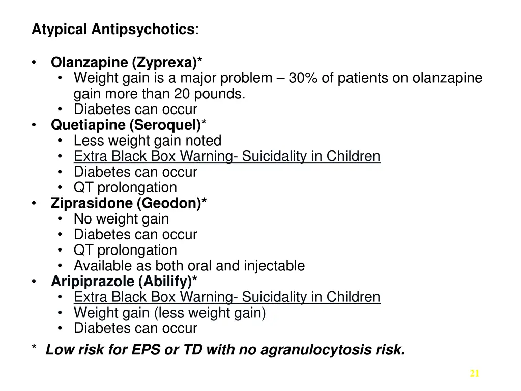 atypical antipsychotics 2