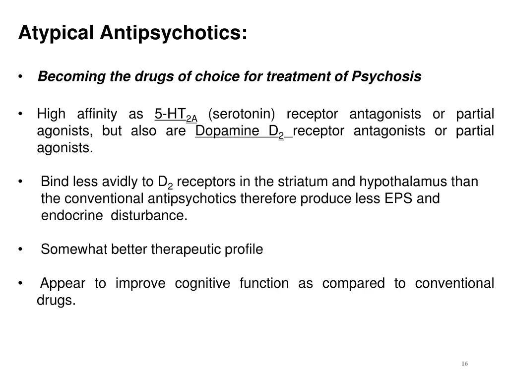 atypical antipsychotics