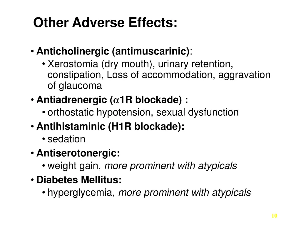 other adverse effects