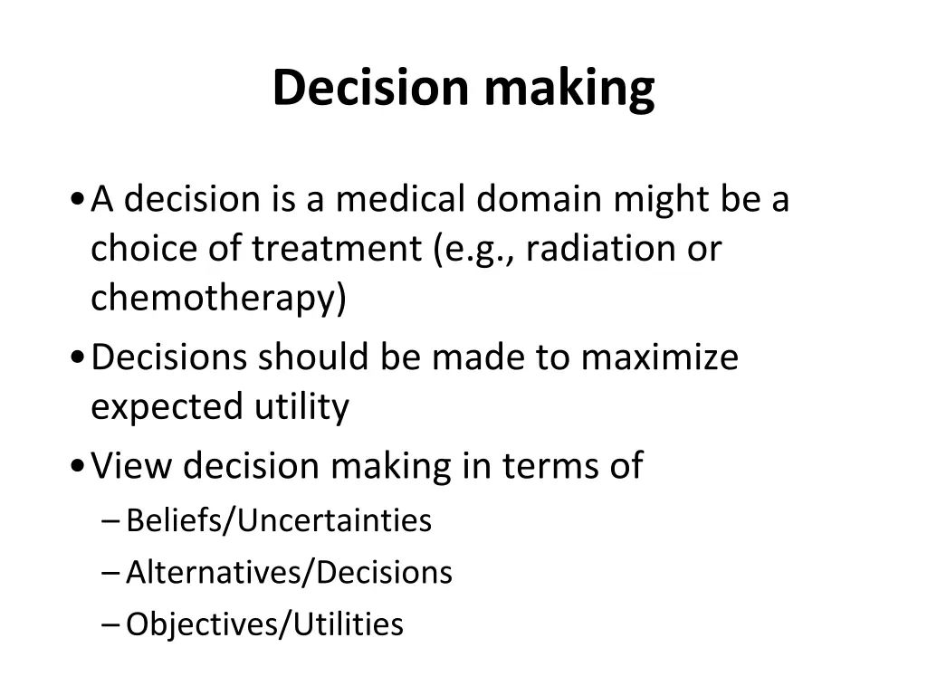 decision making