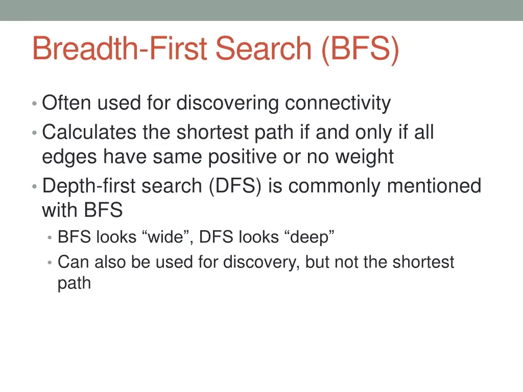 breadth first search bfs