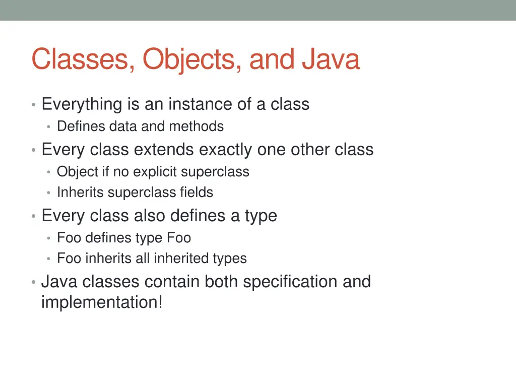 classes objects and java