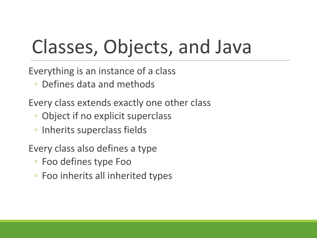 classes objects and java