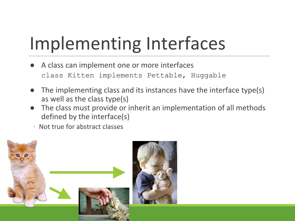 implementing interfaces