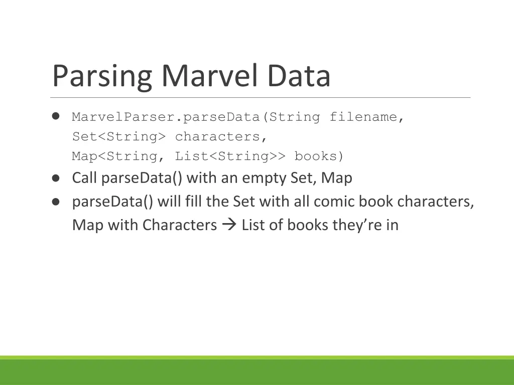 parsing marvel data 1