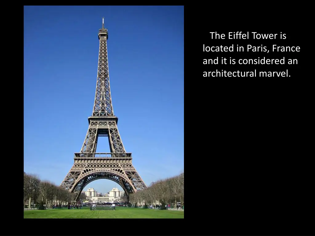 the eiffel tower is located in paris france