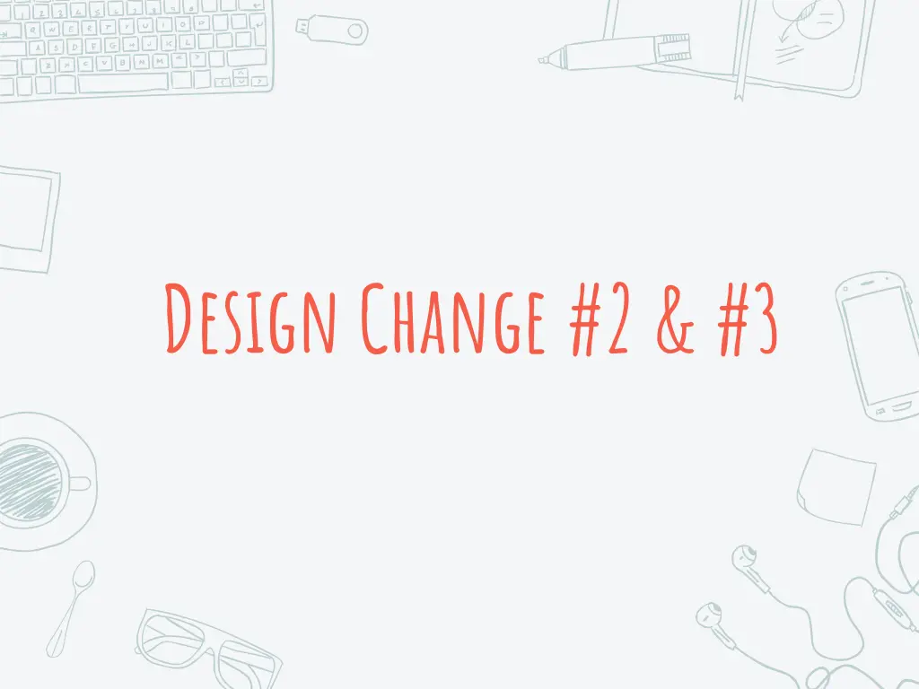 design change 2 3