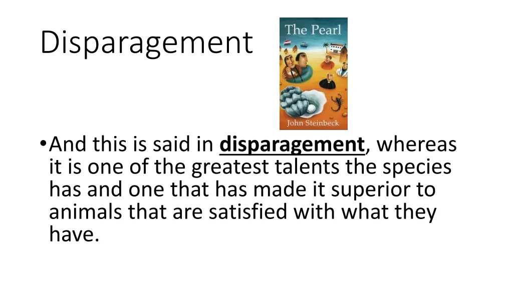 disparagement