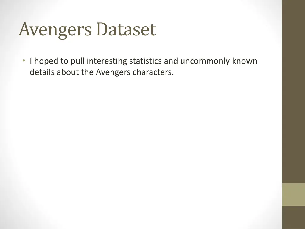 avengers dataset 1