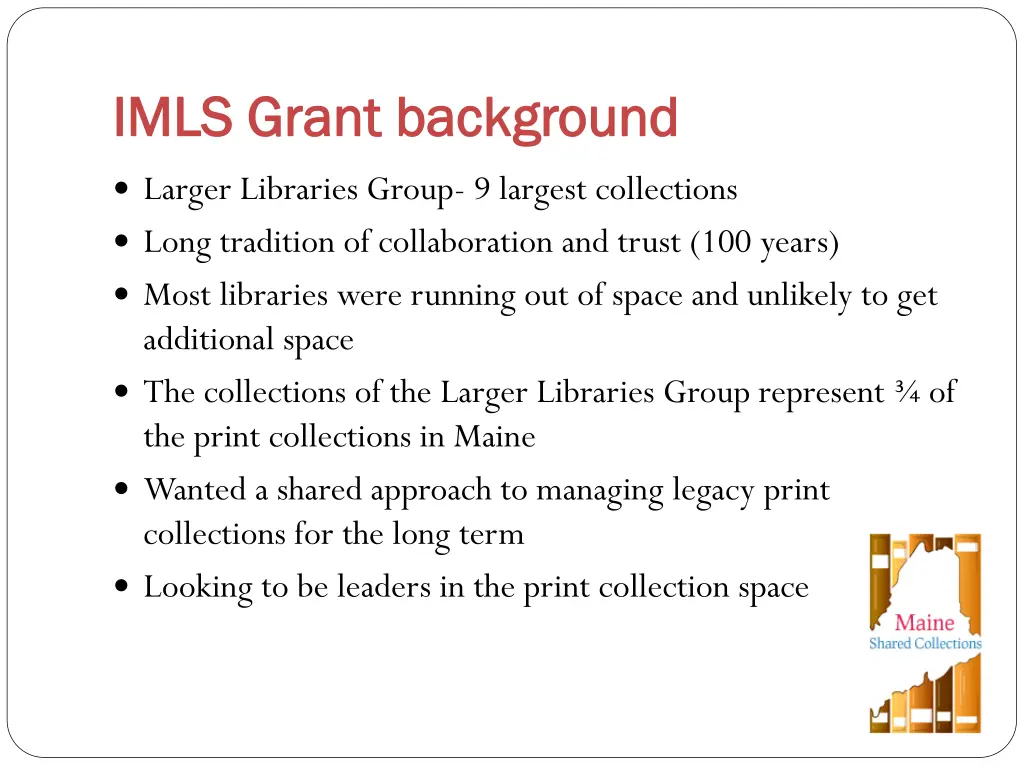 imls grant background imls grant background