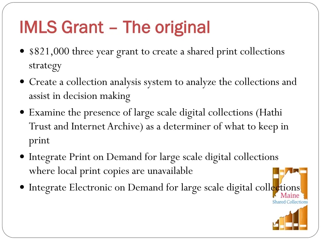 imls grant imls grant the original