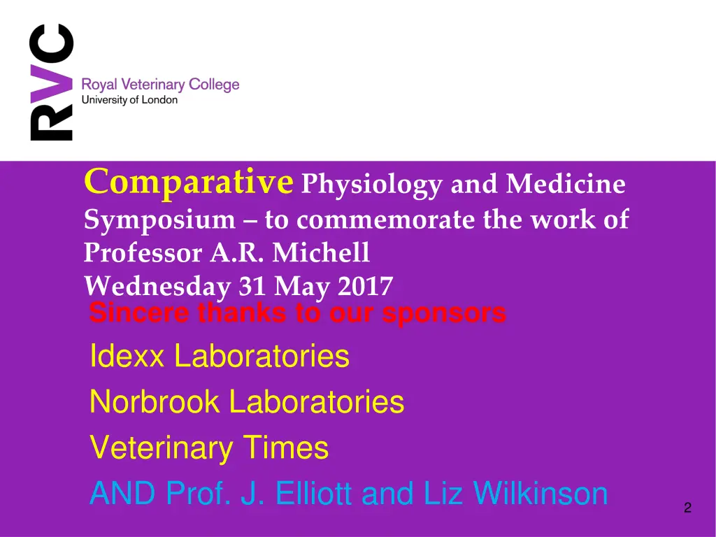 comparative physiology and medicine symposium