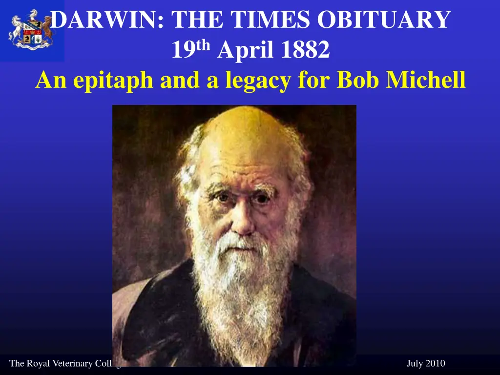 darwin the times obituary 19 th april 1882