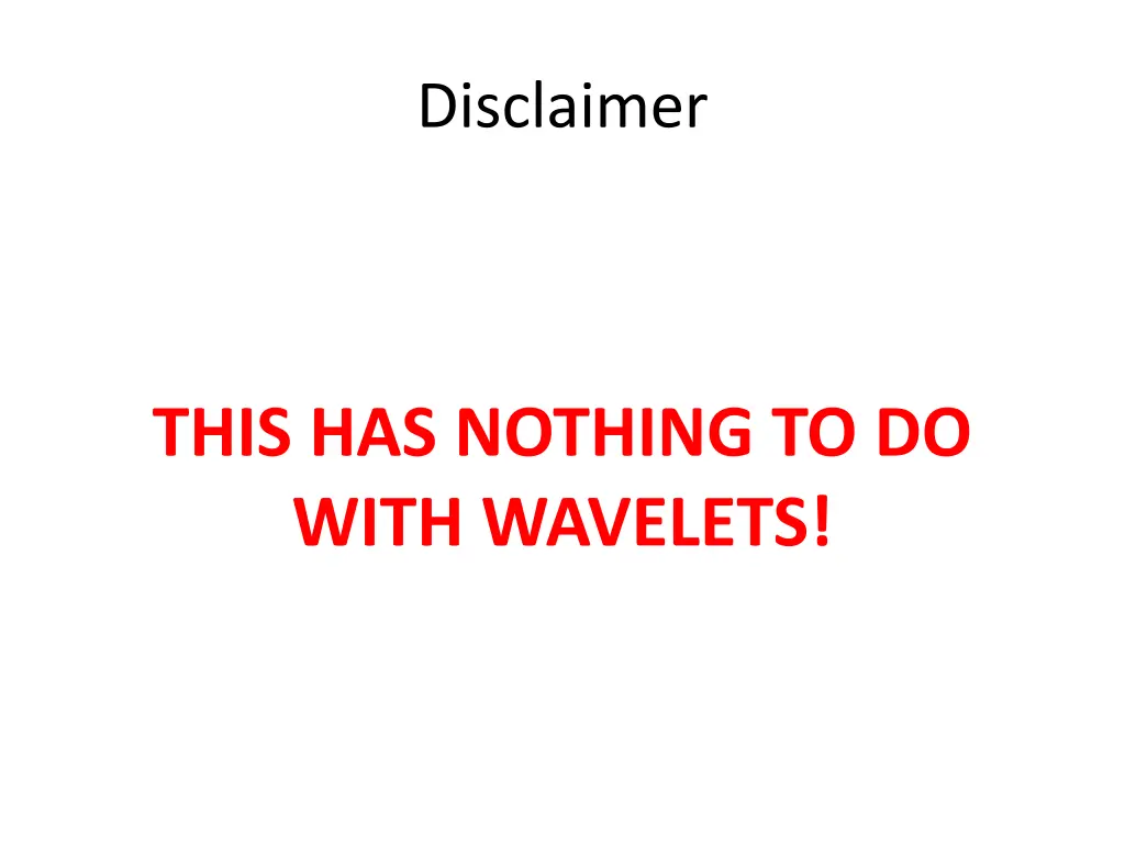 disclaimer