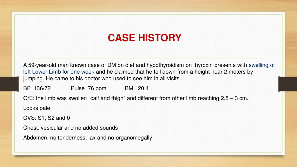 case history 1