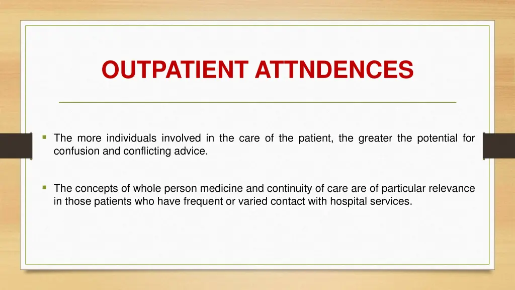 outpatient attndences 1