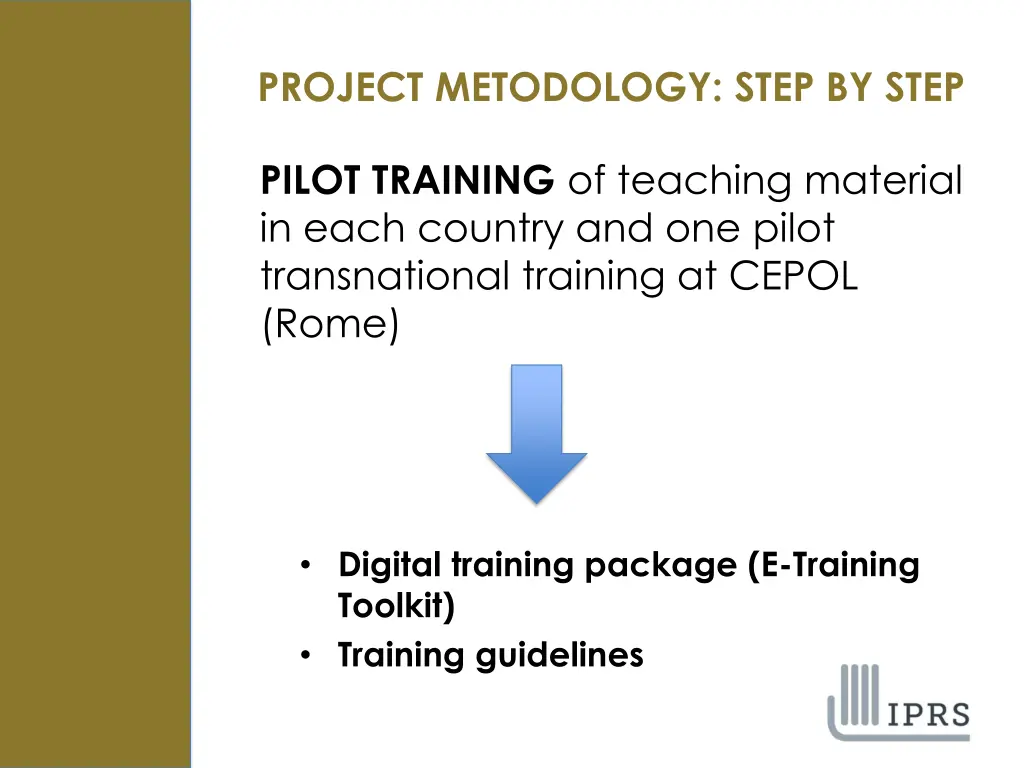 project metodology step by step 6