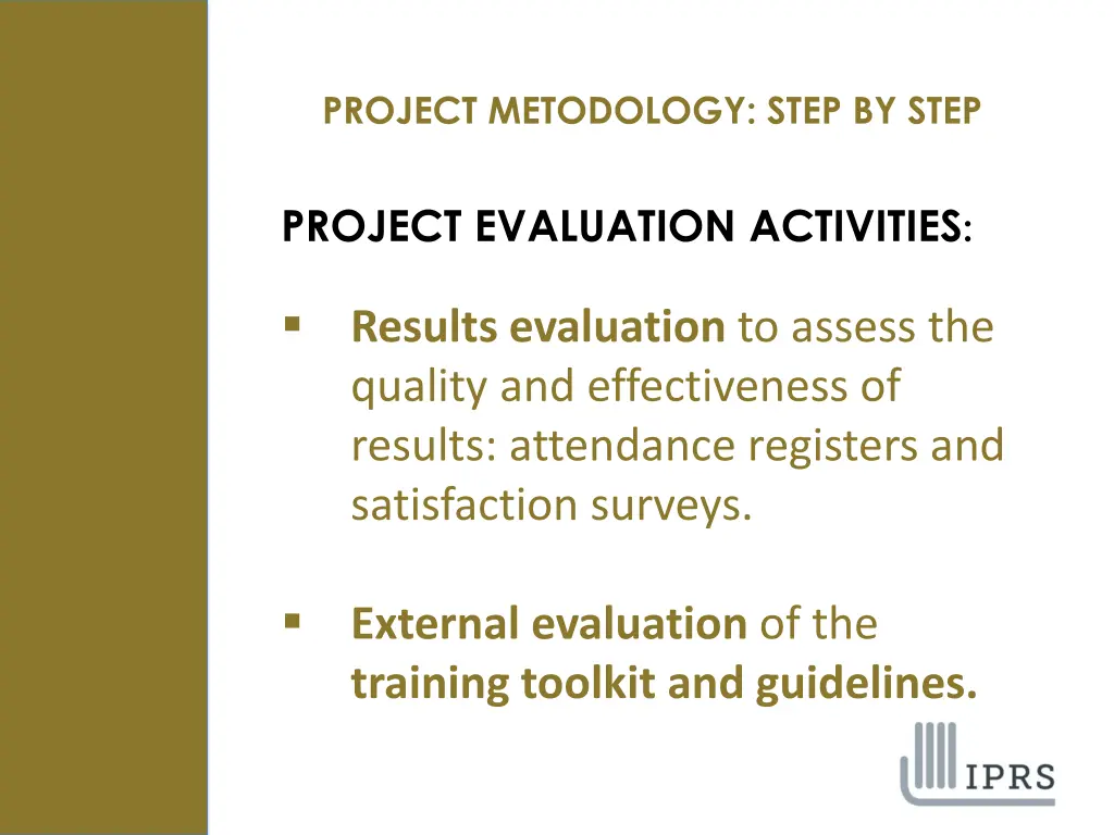 project metodology step by step 8