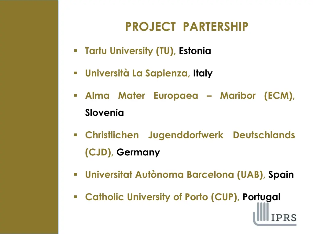 project partership