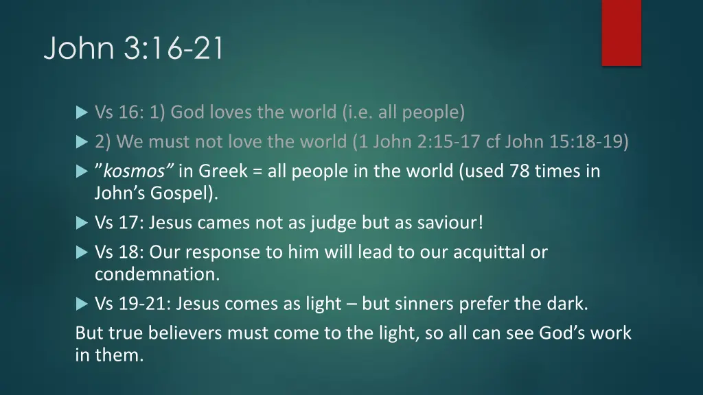 john 3 16 21 1