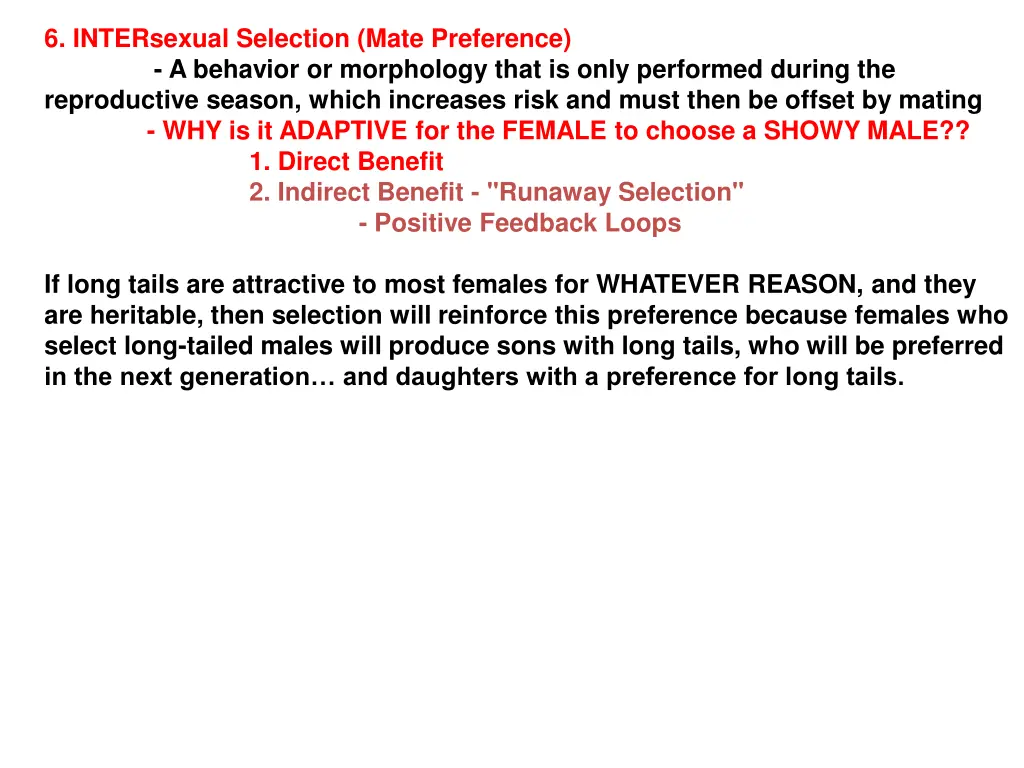 6 intersexual selection mate preference 12