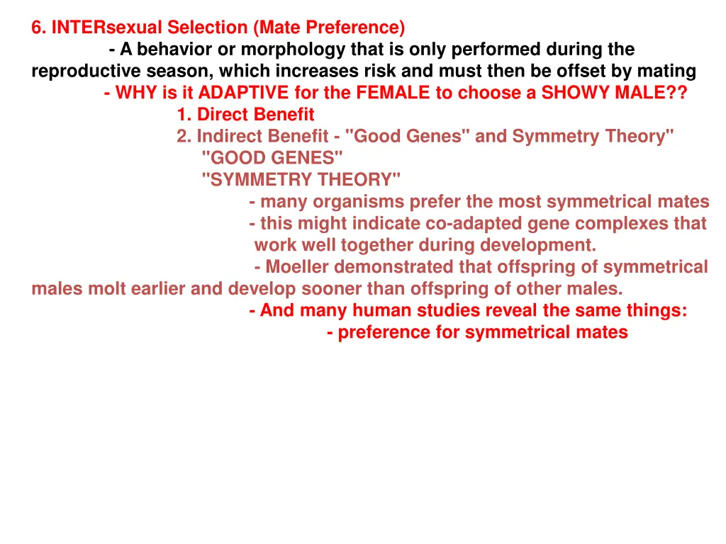 6 intersexual selection mate preference 5