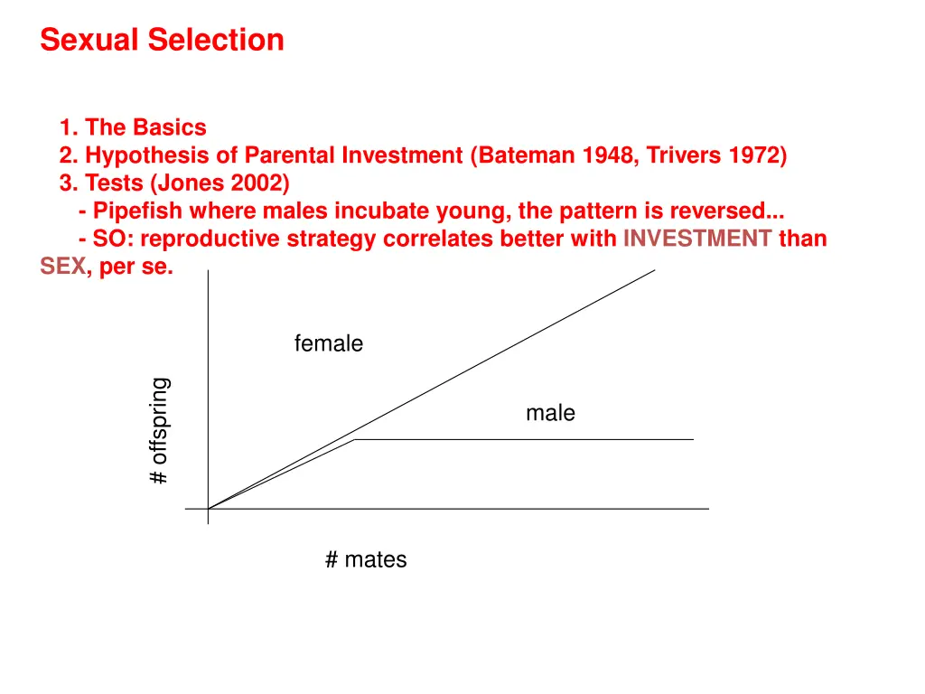 sexual selection not really a level 13