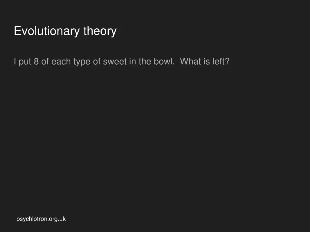 evolutionary theory