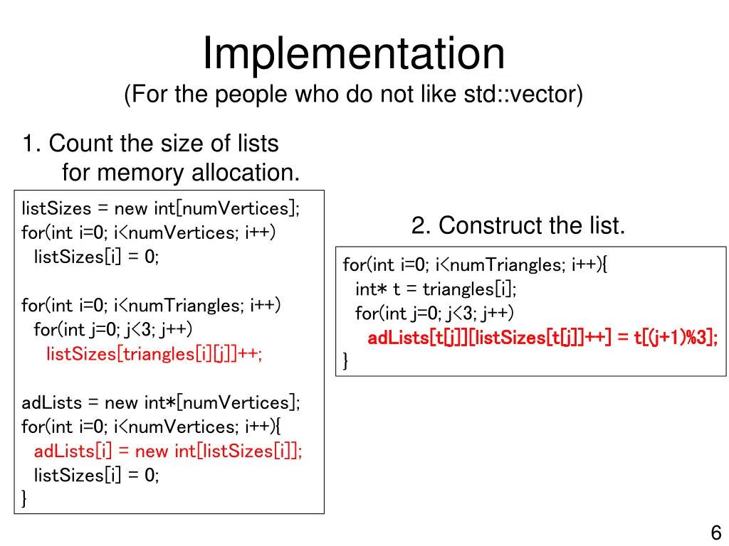 implementation for the people who do not like