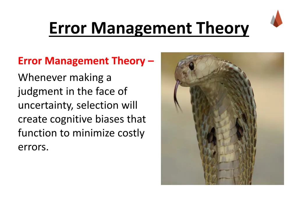 error management theory