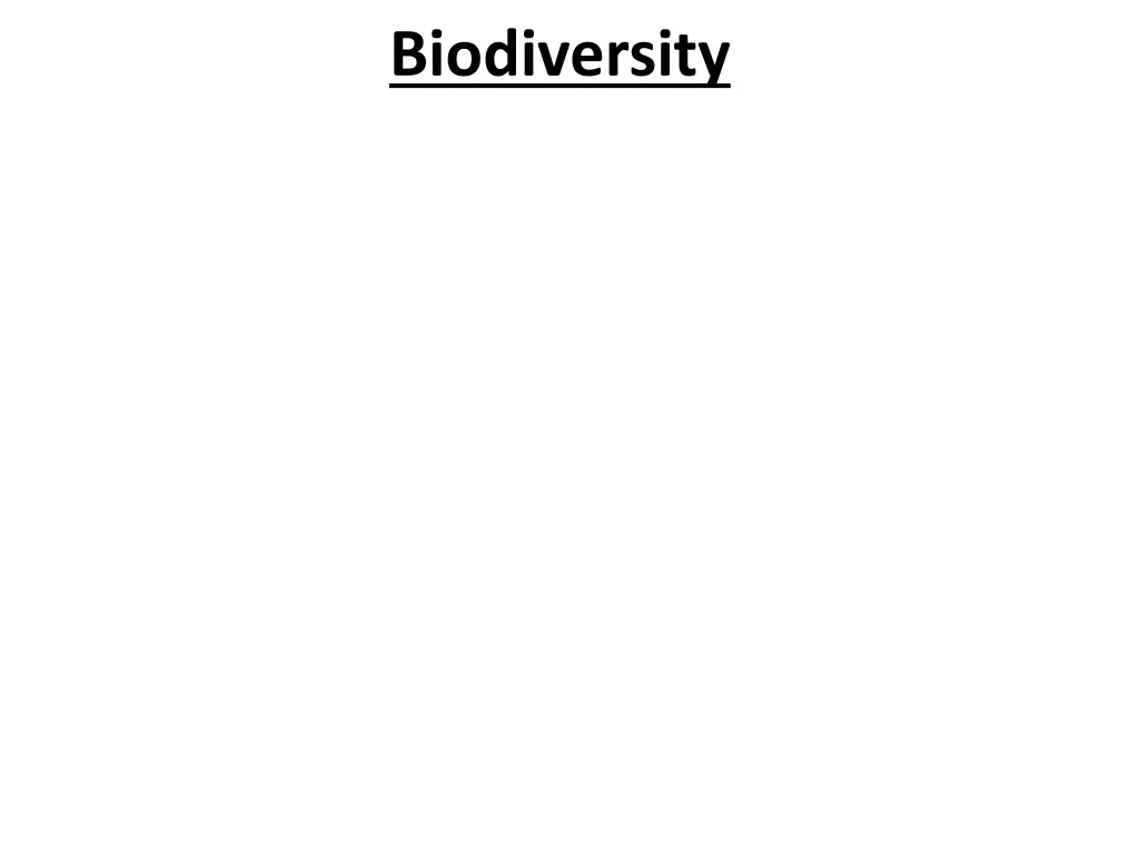 biodiversity