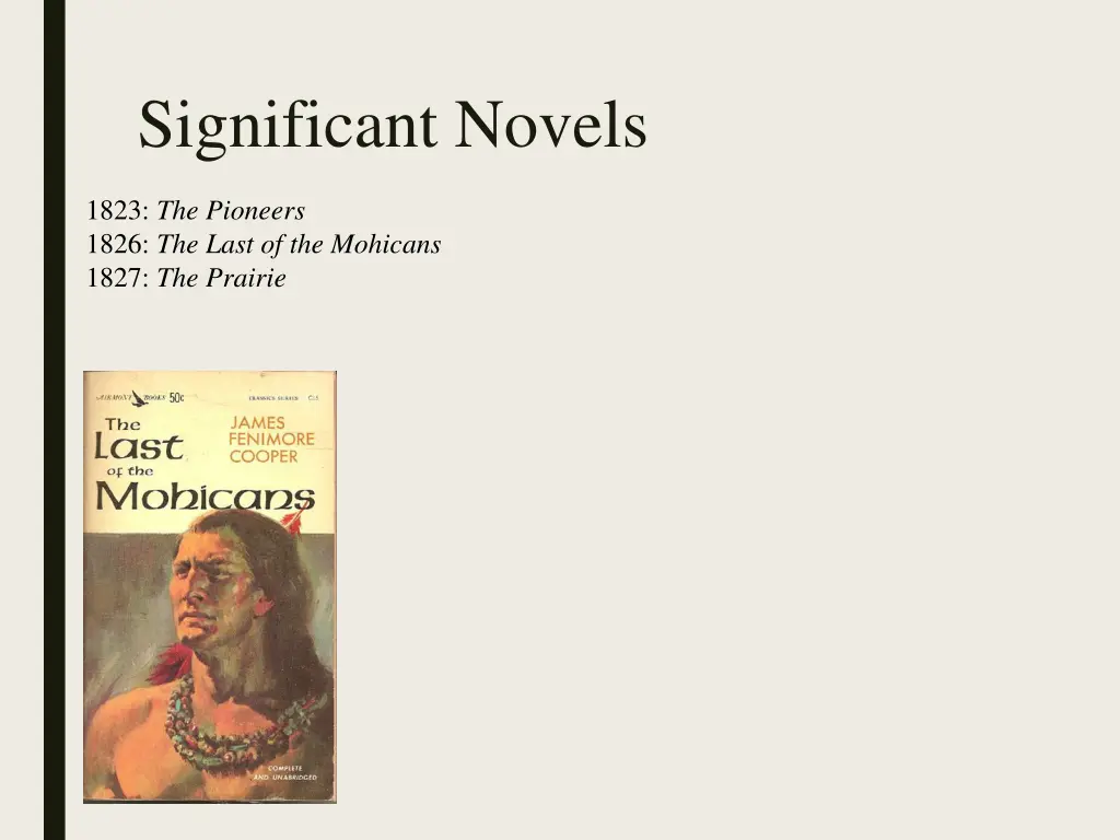 significant novels