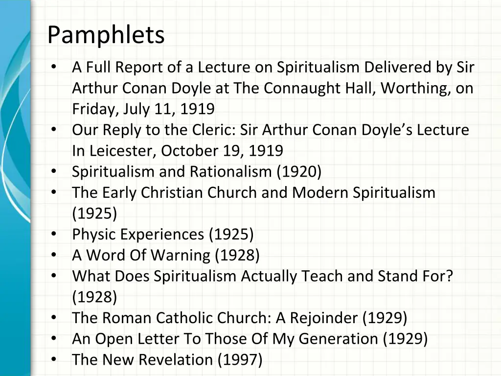 pamphlets a full report of a lecture