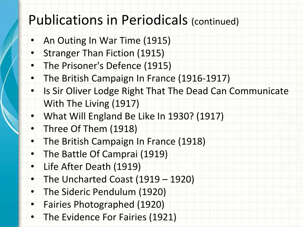 publications in periodicals continued 7