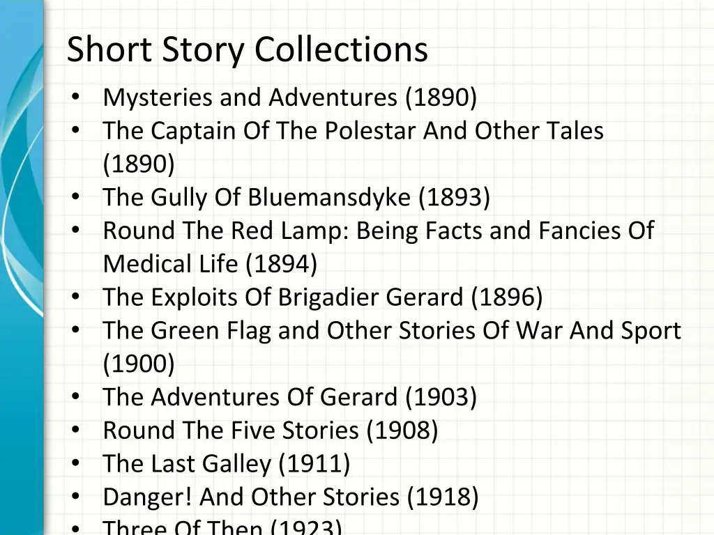 short story collections mysteries and adventures